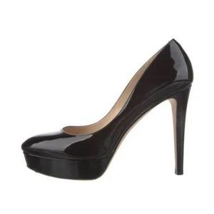 Jimmy Choo black patent stiletto pumps size 36